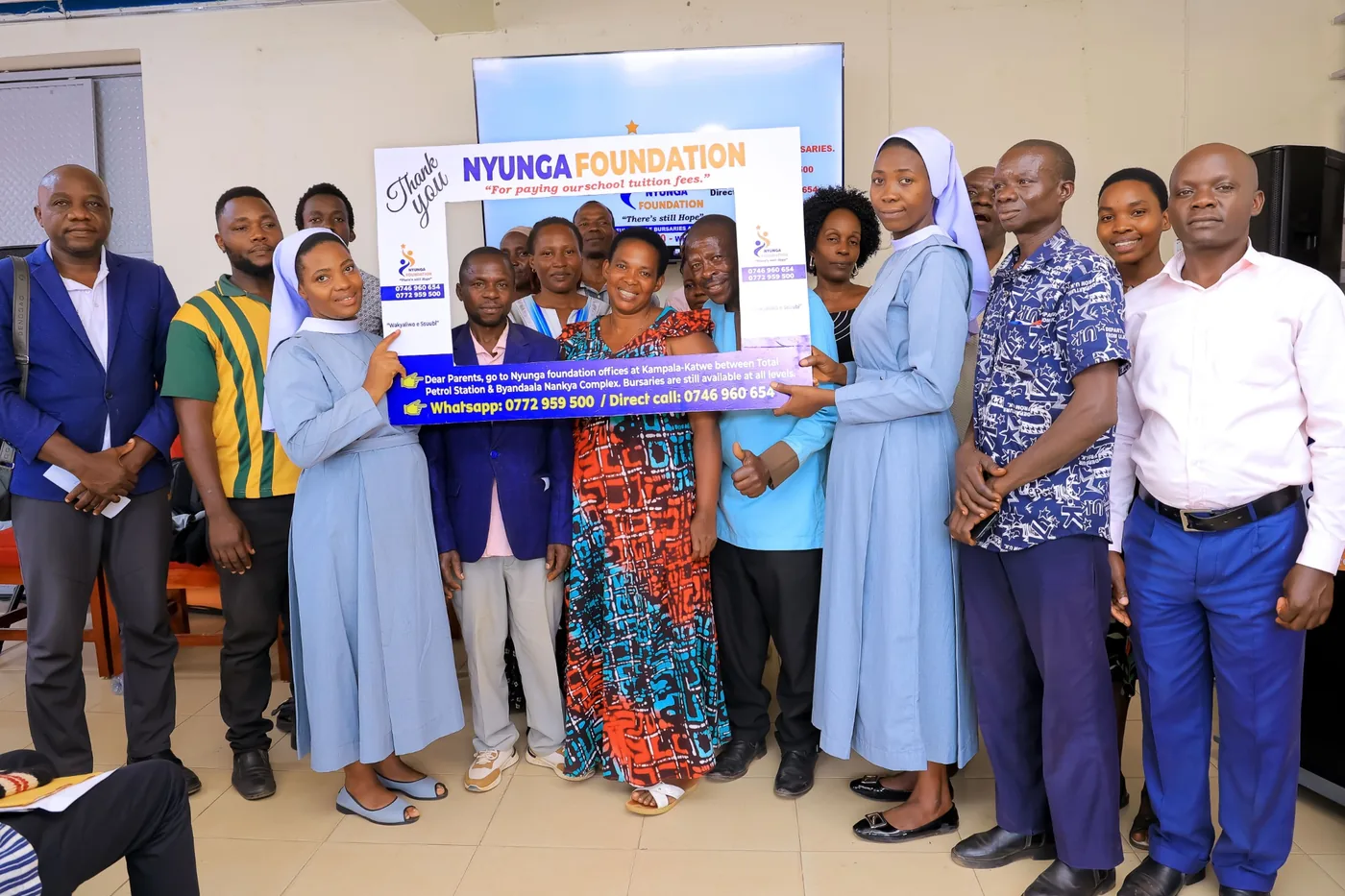 Parents celebrate bursary support for their children